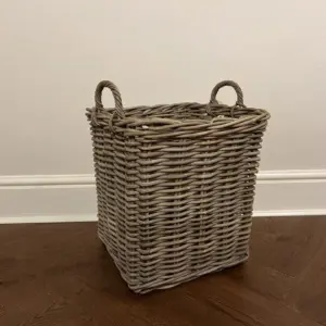 Tall square natural Rattan / Wicker basket